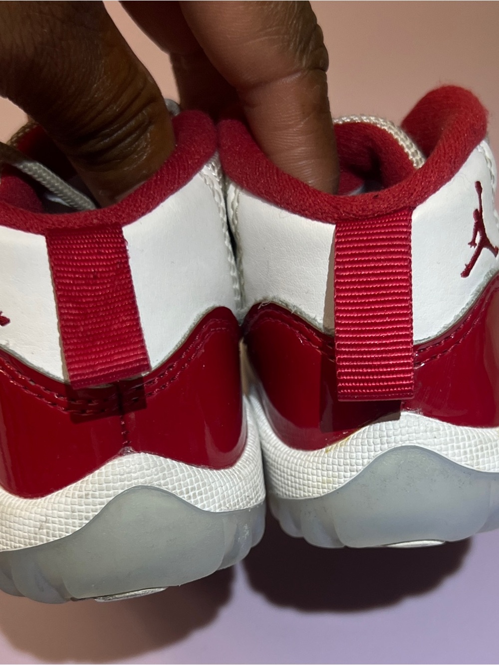 Air Jordan 11 Retro Cherry TD Baby Shoes | Size 5C ❤️🤍 - Picture 3 of 5